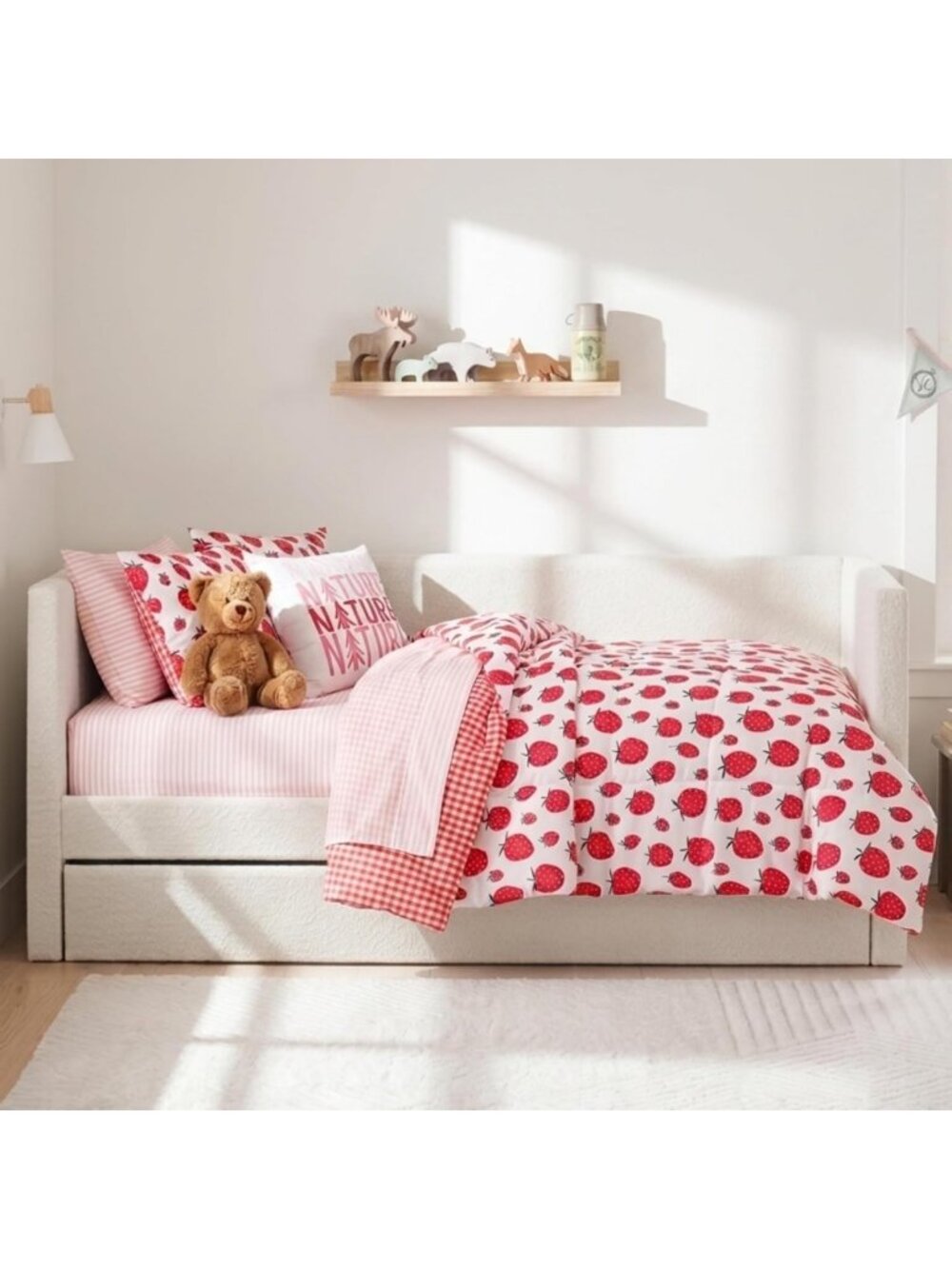 Reversible Twin Comforter Set with Sham & Decorative Pillow - Cozy Bedding